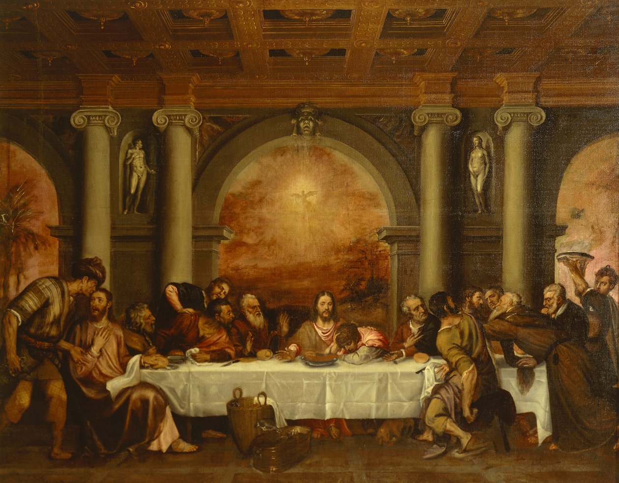 Skizze für das letzte Abendmahl von Titian (c.1488 1576)
