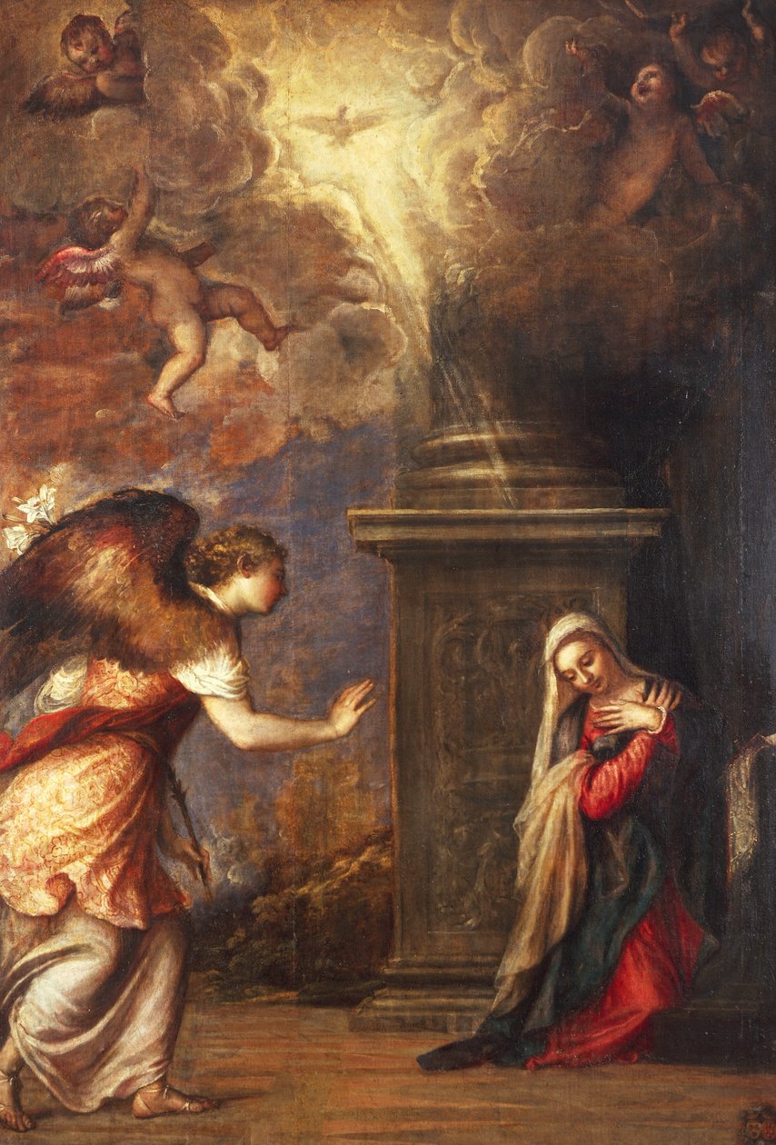 Die Verkündigung, Kirche San Domenico Maggiore in Neapel von Titian (c.1488 1576)