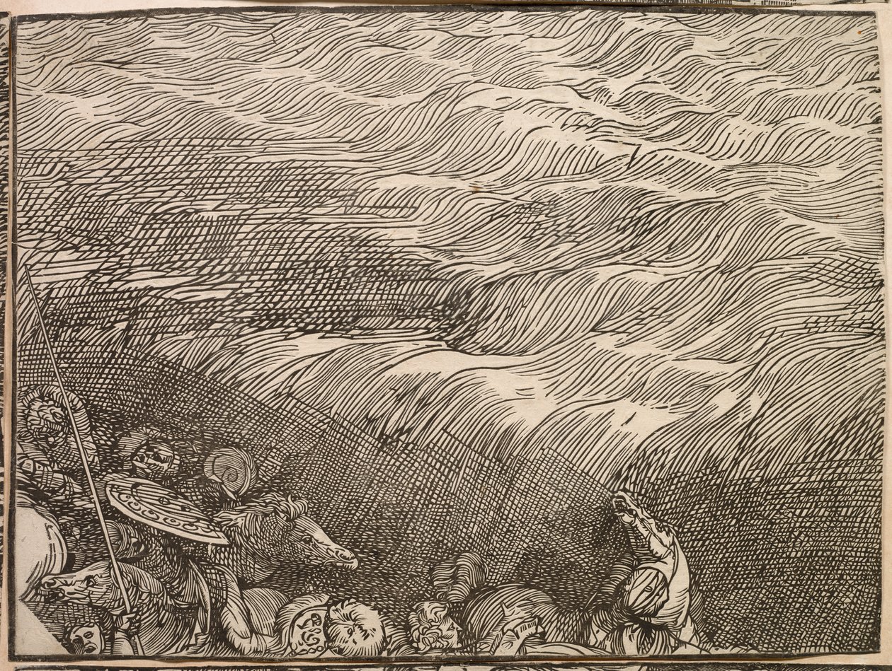 Die Versenkung der Armee des Pharao im Roten Meer von Titian (c.1488 1576)