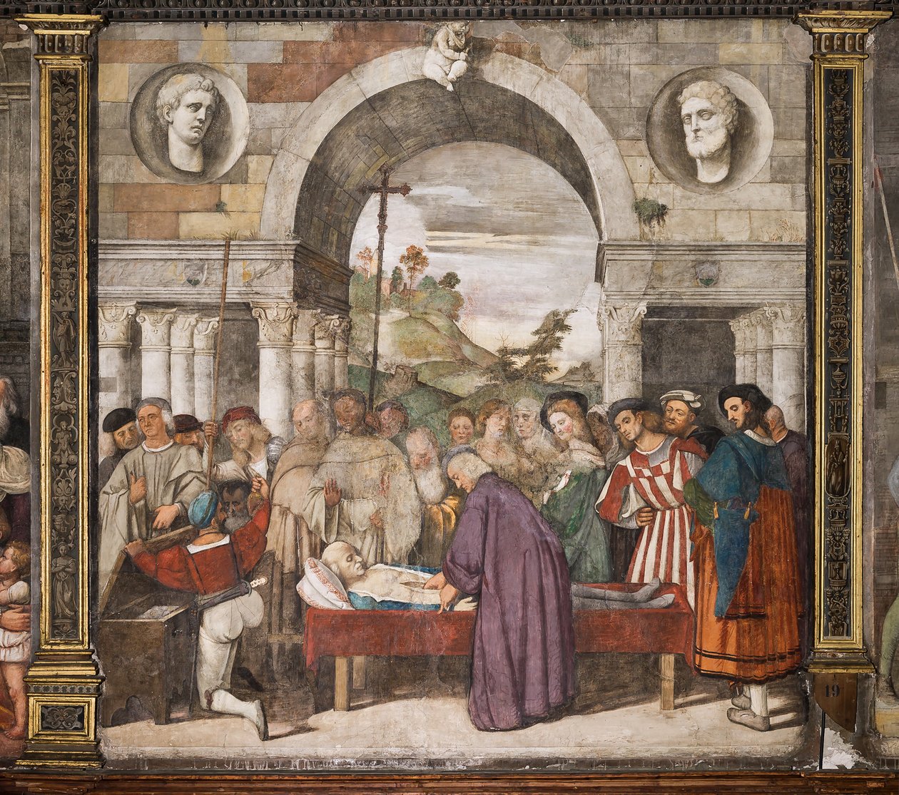 Das Herz des Geizhalses im Kasten, die Nordwand, Schule des Heiligen, Basilika des Heiligen Antonius (Basilika des Heiligen), Padua, Italien von Titian (c.1488 1576)