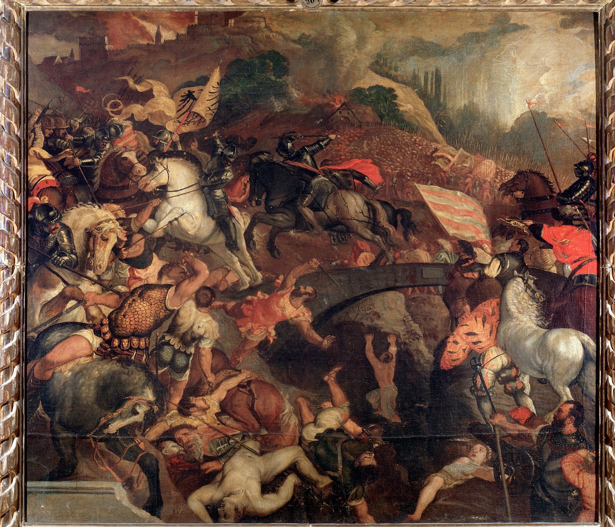 Die Schlacht von Cadore, 1508 von Tiziano Vecelli