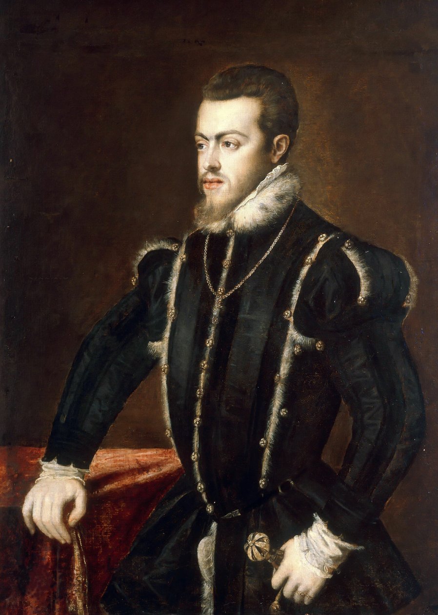 Porträt von Philipp II., König von Spanien und Portugal von Titian