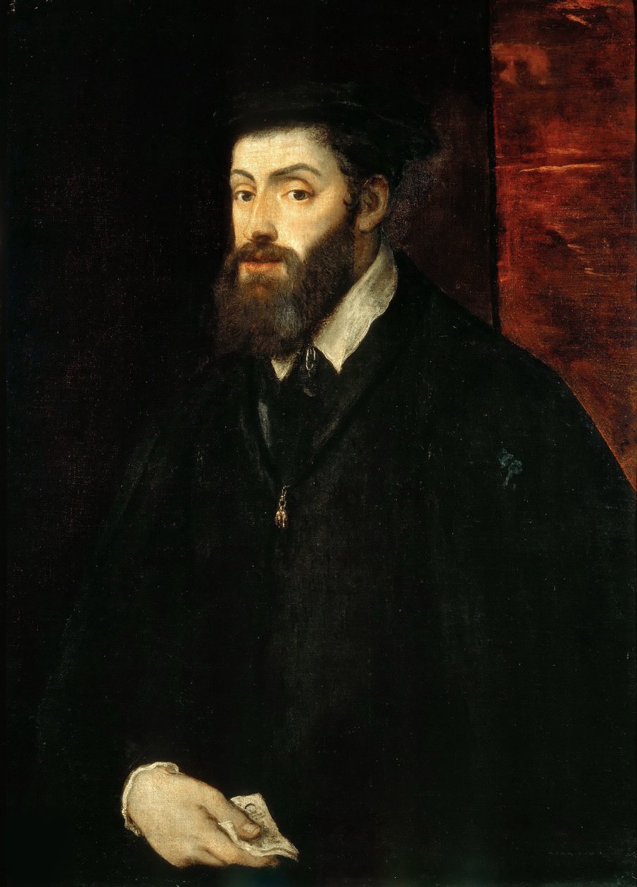 Porträt des Kaisers Karl V., 1549 von Titian