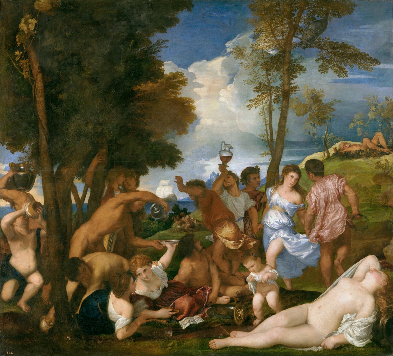 La bacanal de los andrios von Titian