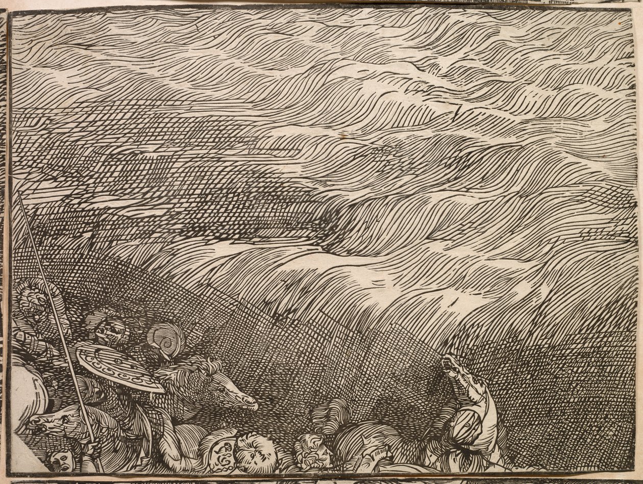 Die Untertauchen der Armee des Pharaos im Roten Meer von Titian