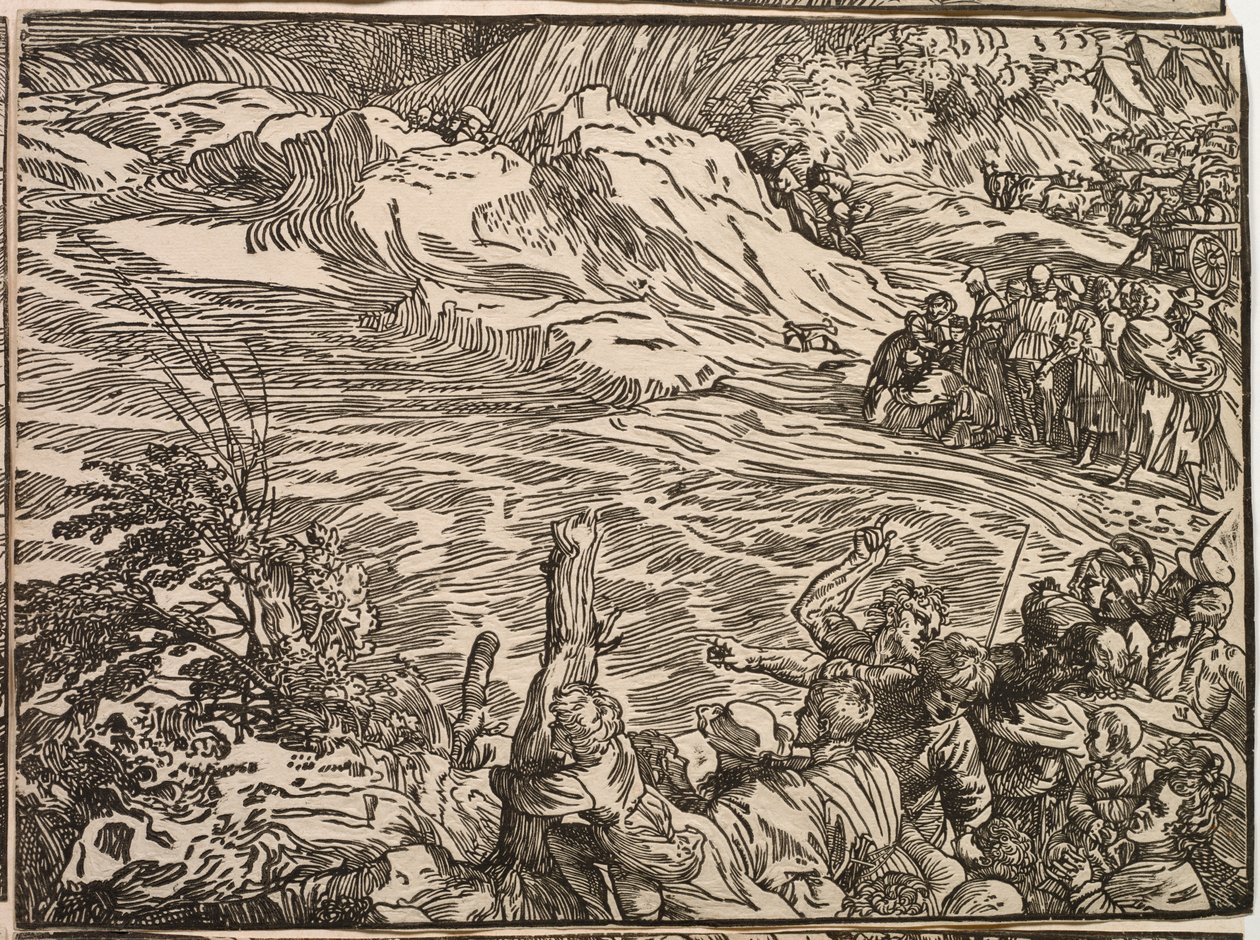 Die Untertauchen der Armee des Pharaos im Roten Meer von Titian