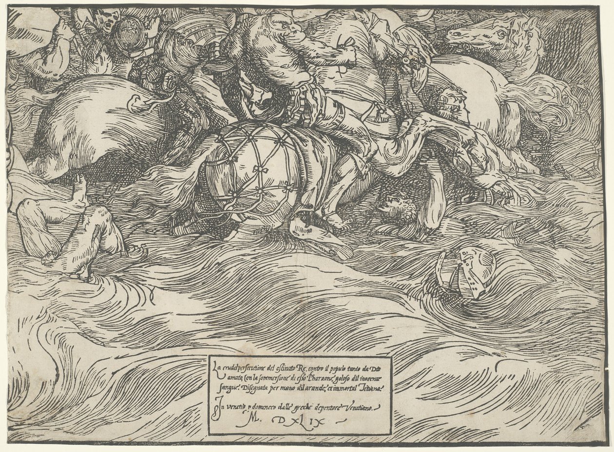 Die Versenkung von Pharaos Armee im Roten Meer von Titian