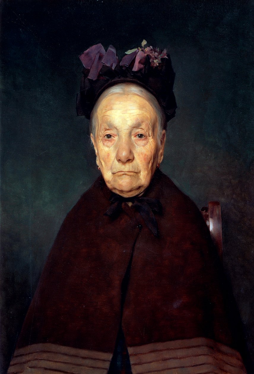 Porträt einer alten Frau von Tito Lessi (1858-1917) von Tito Lessi