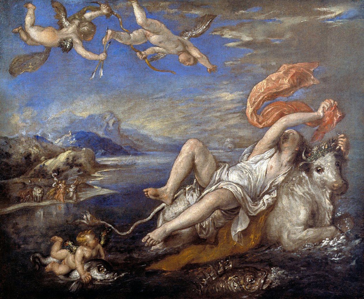 Der Raub der Europa von Tiziano Vecelli