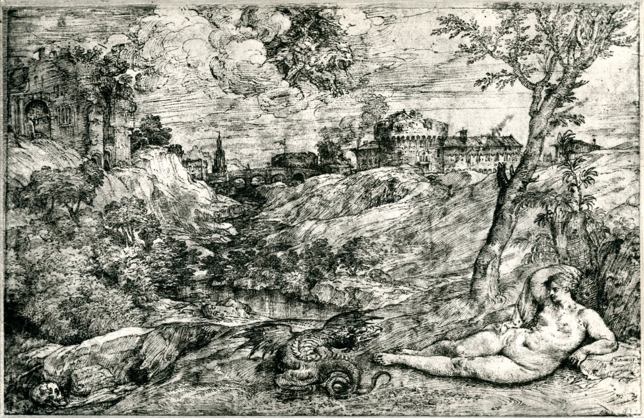 Medor und Angelica oder Jason und Medea, ca. 1535-1545, 1937 von Tiziano Vecelli