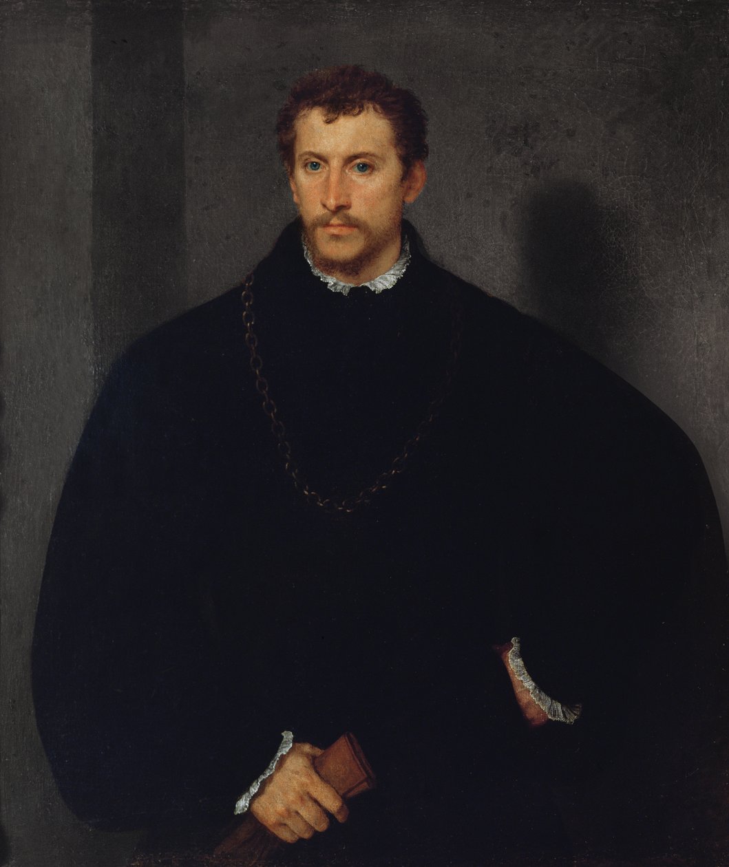 Porträt eines unbekannten Mannes (Der Mann mit grauen Augen oder Der Engländer) von Tiziano Vecelli
