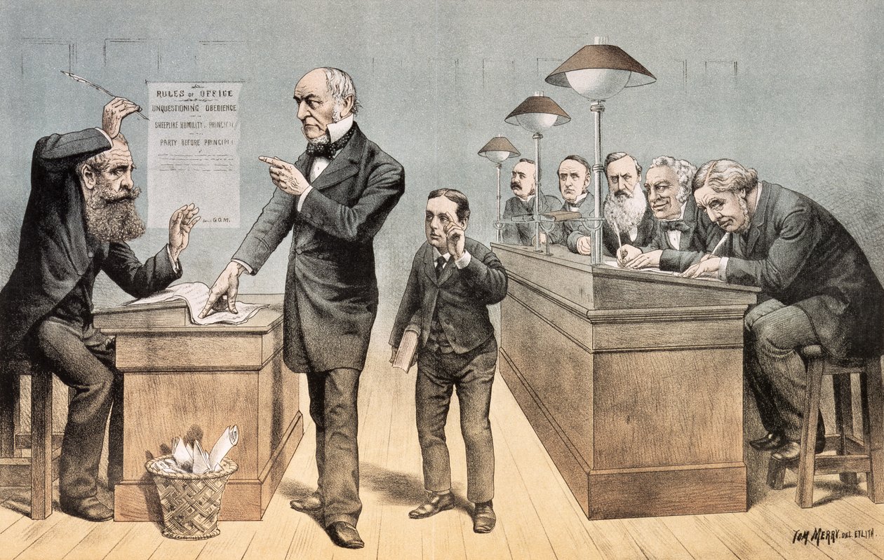 Mr. Gladstone und seine Angestellten, aus 