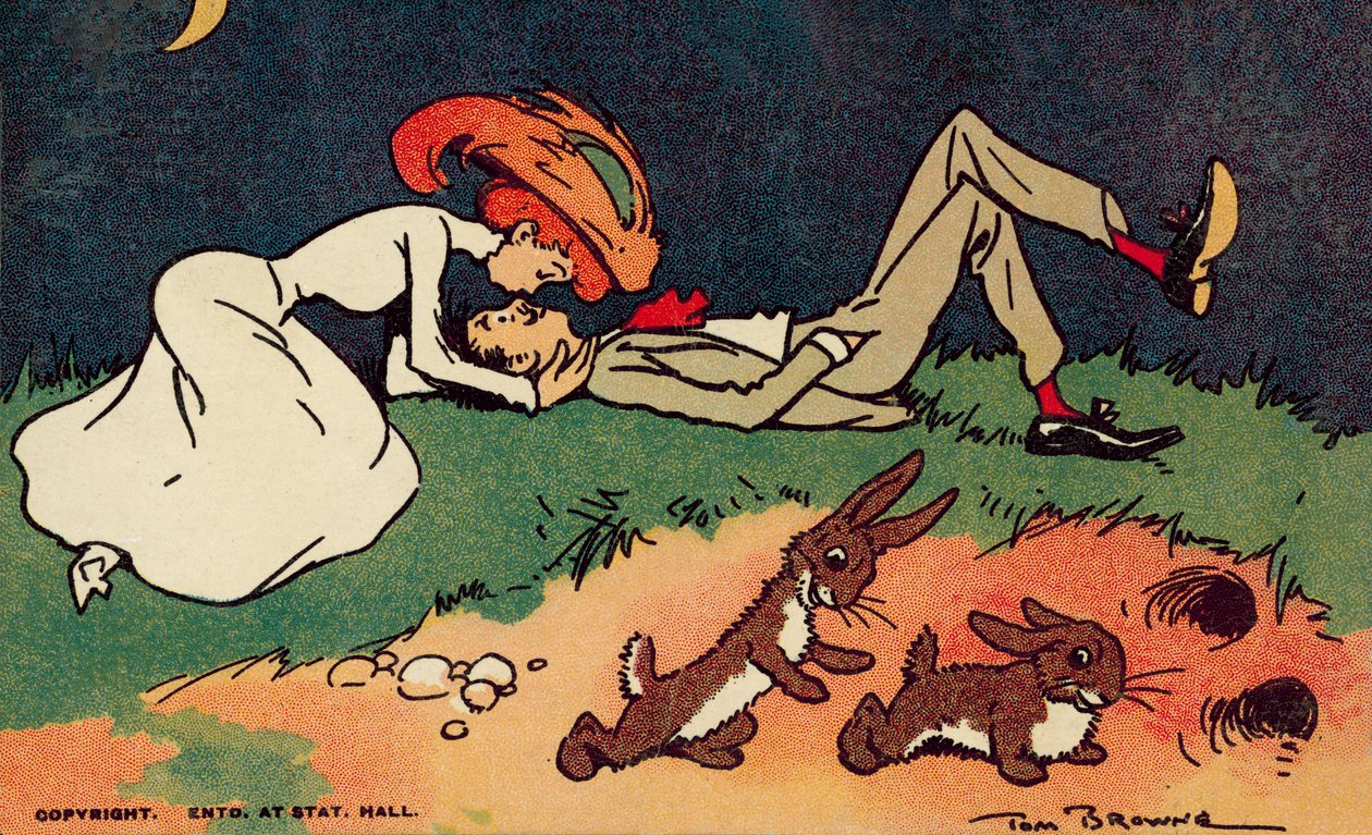 Küssendes Paar von Tom Browne