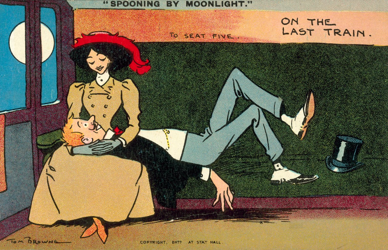 Turteln im Mondschein, im letzten Zug von Tom Browne