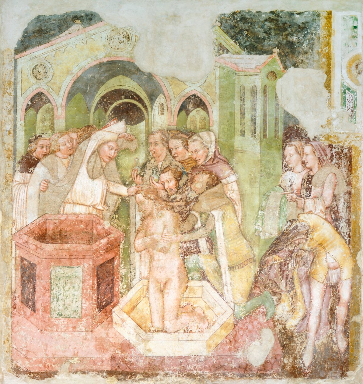 Die Taufe des Prinzen von England (Detail) von Tomaso da (late 15th century) Modena
