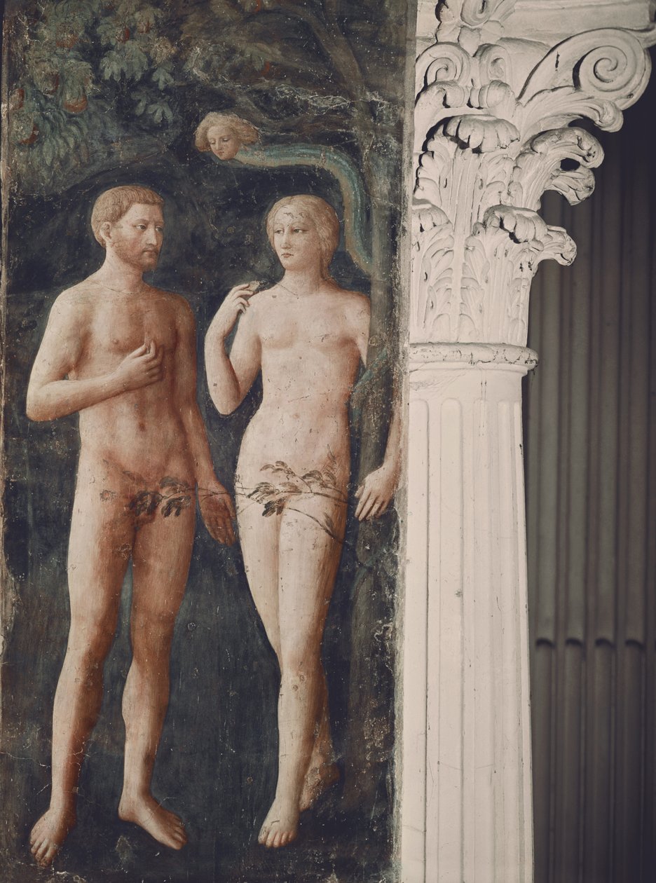 Die Versuchung von Adam und Eva, ca. 1423-25 von Tommaso Masolino da Panicale