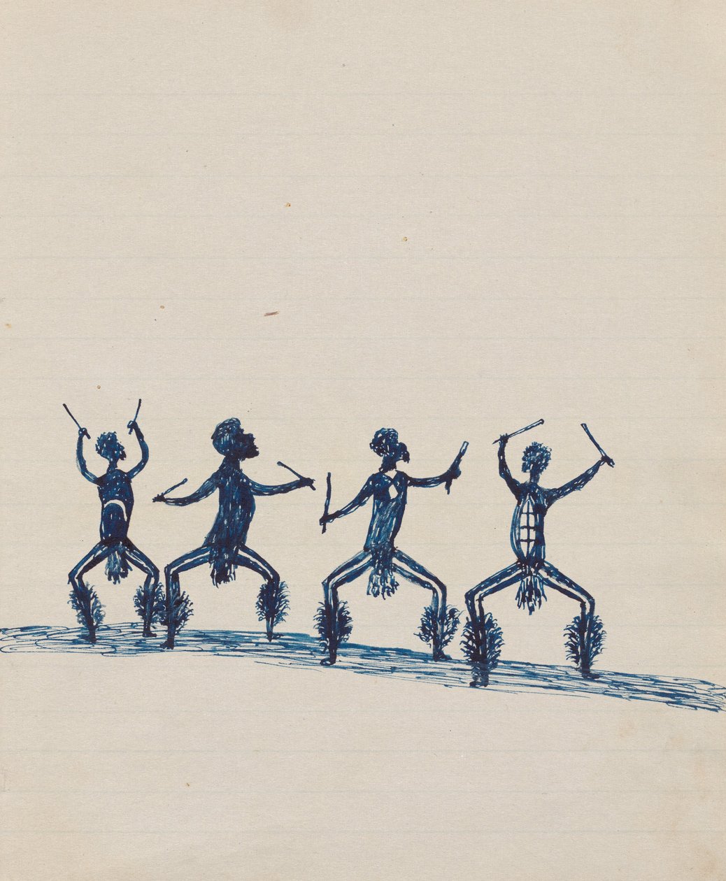 Kwatkwat Volk - (Corroboree) Skizzenbuch hauptsächlich über Aktivitäten von Aborigines und Weißen von Tommy McRae