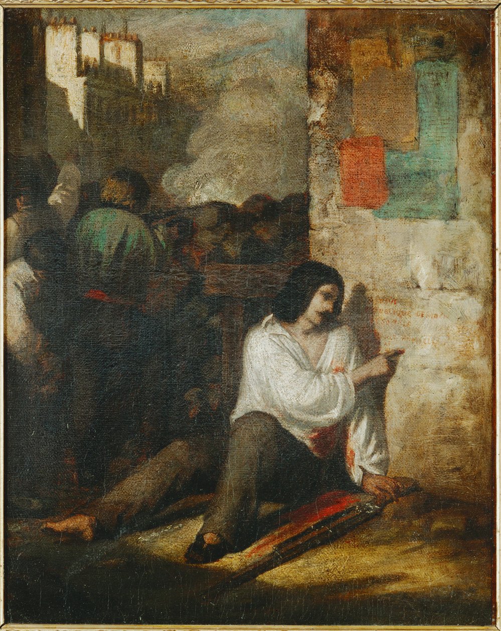 Die Barrikade von 1848, auch genannt Der verwundete Revolutionär von Tony Johannot