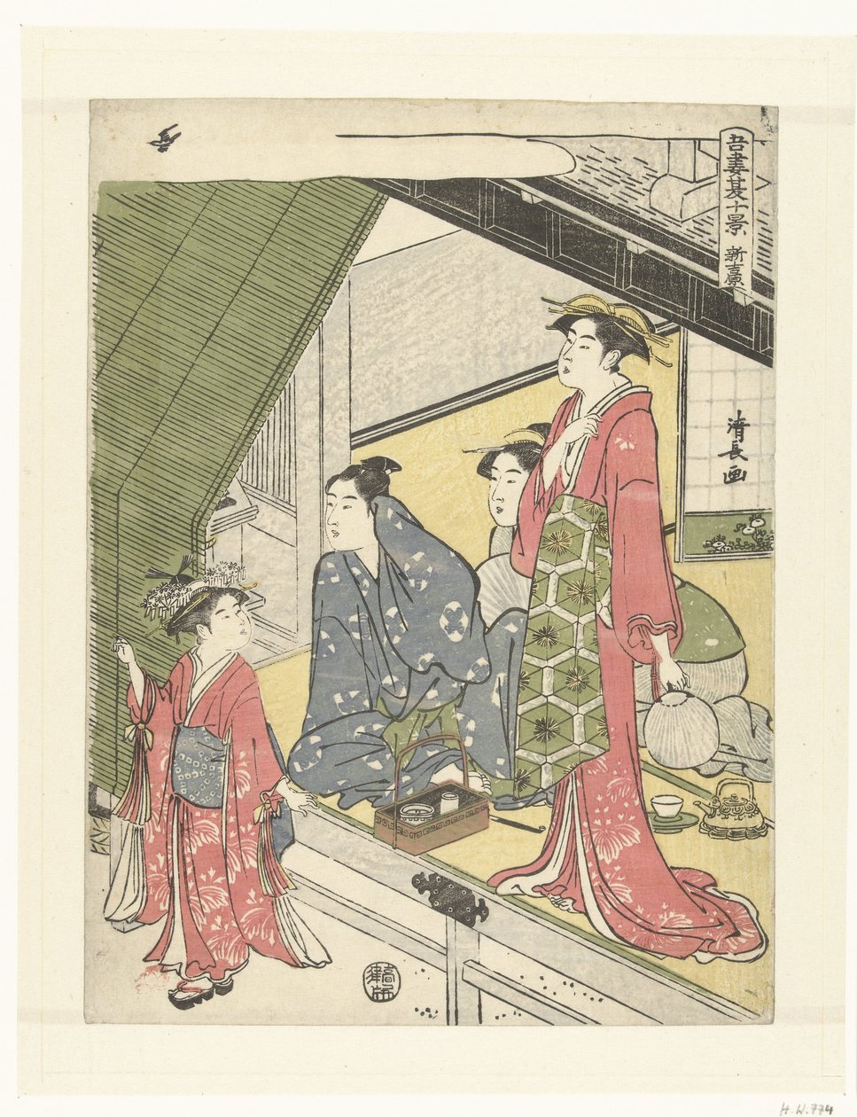 Das Neue Yoshiwara von Torii Kiyonaga