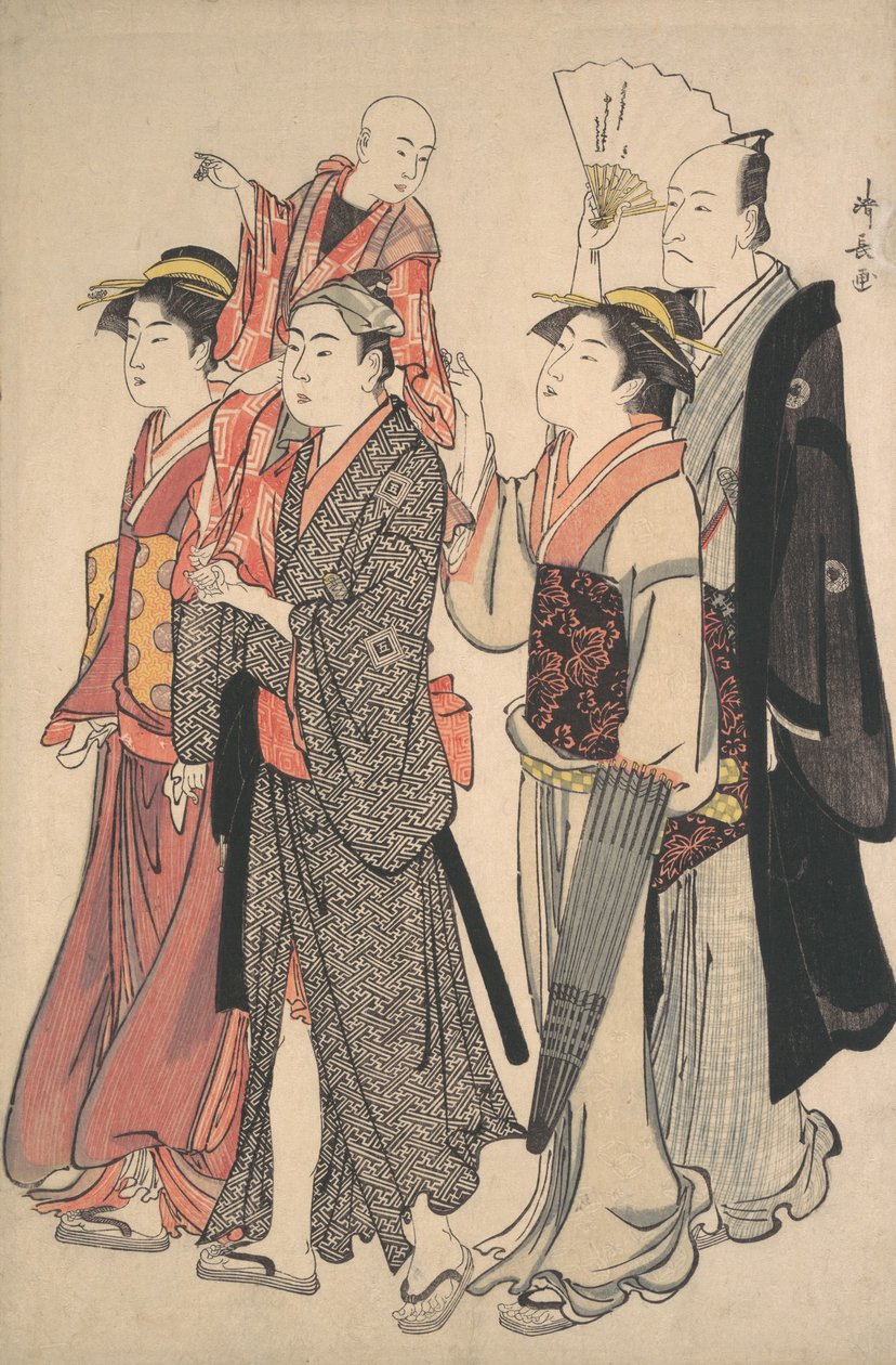 Ichikawa Danjuro V und seine Familie von Torii Kiyonaga