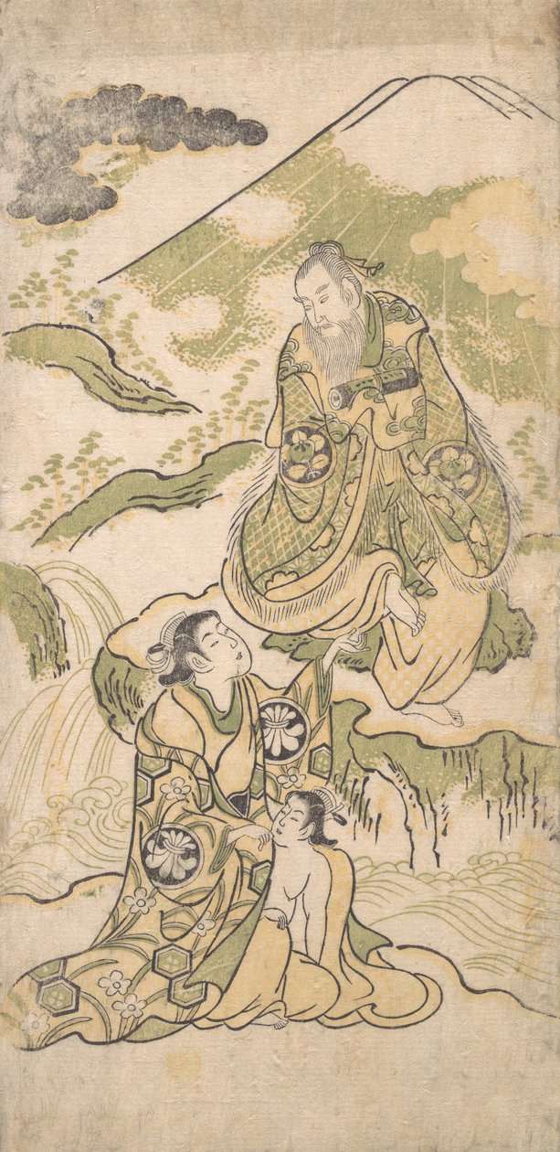 Szene aus einem Drama, ca. 1749 von Torii Kiyonobu I
