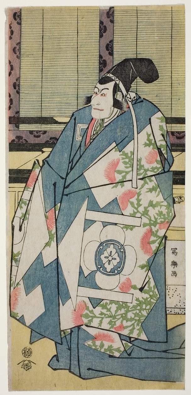Der Schauspieler Ichikawa Ebizo als Kudo Saemon Suketsune von Toshusai Sharaku