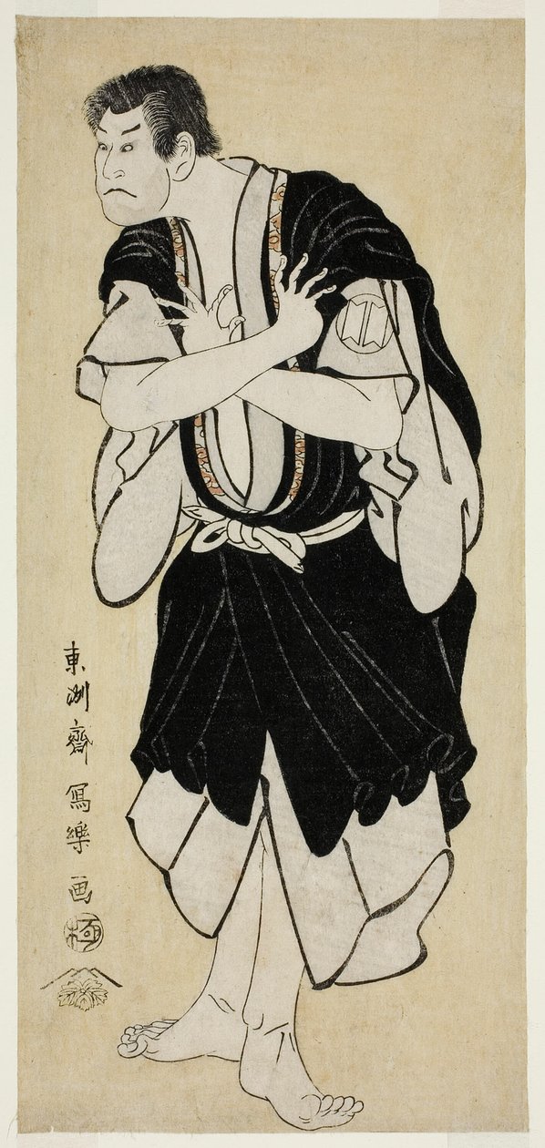 Der Schauspieler Sakata Hangoro III als Kosodate Kannonbo (Sandai-me Sakata Hangoro no Kosodate no Kannonbo) von Toshusai Sharaku