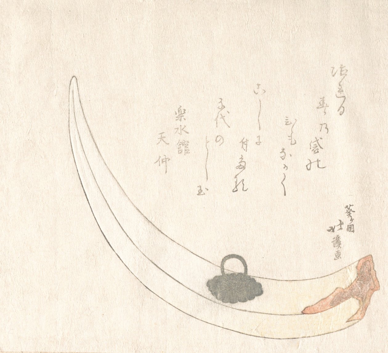 Hornblumenvase, 19. Jahrhundert von Totoya Hokkei