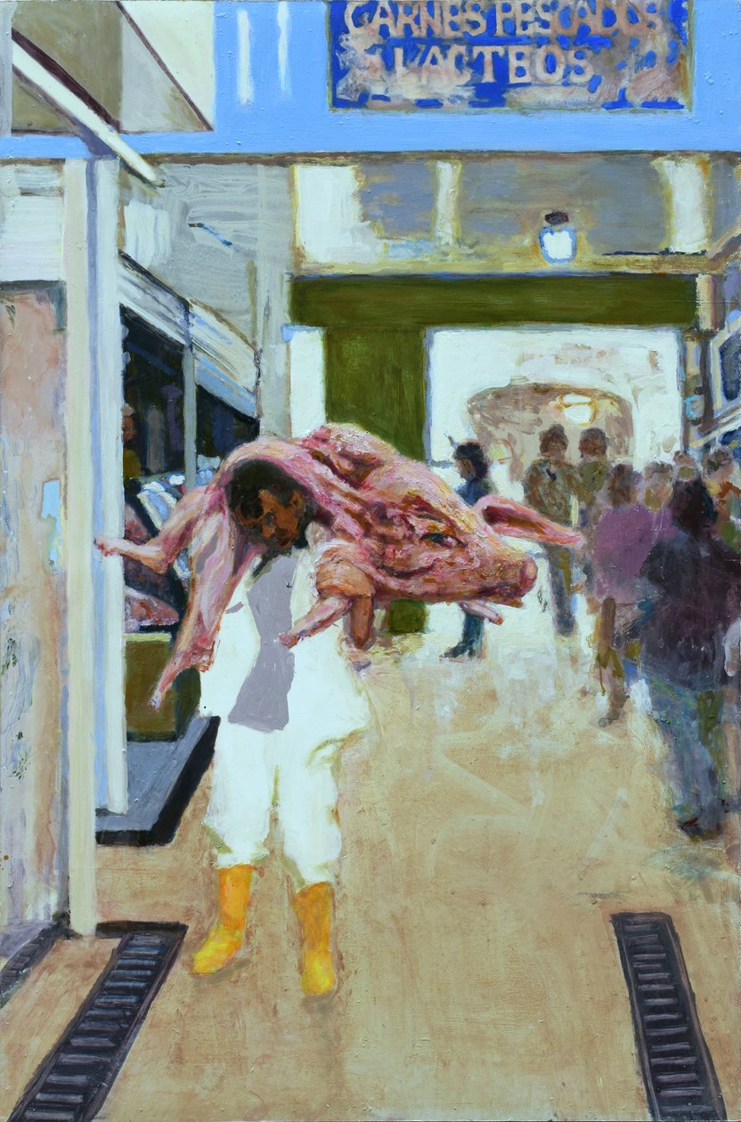 Schwein zu Speck (Bogotá, Kolumbien), 2015 von Trevor Burgess