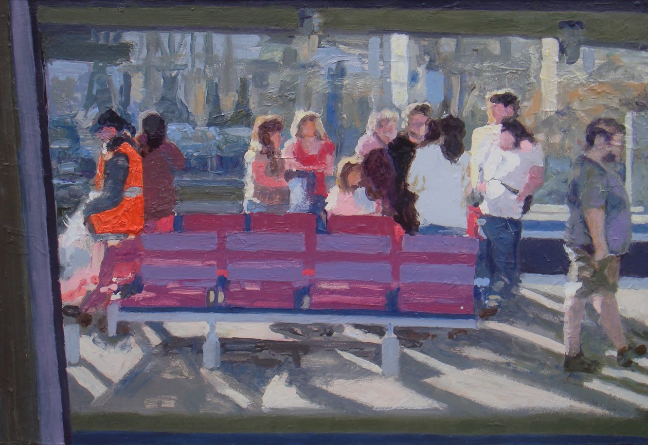 Gesehen durch das Zugfenster, 2010 von Trevor Burgess