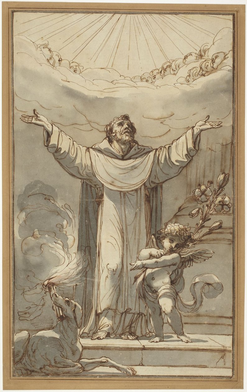 St. Dominikus im Gebet von Ubaldo Gandolfi