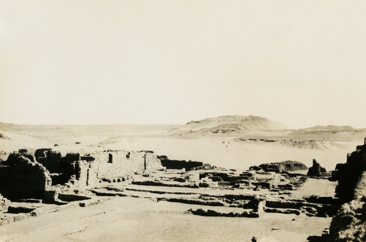Gewerbegebiet im Kloster St. Simeon, Assuan, Ägypten, Fotografie von Ugo Monneret de Villard von Ugo Monneret de Villard
