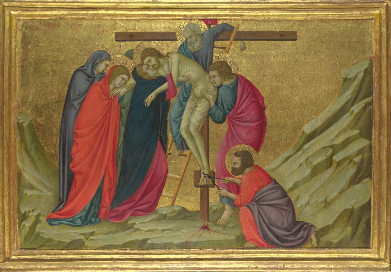 Die Kreuzabnahme aus der Basilika Santa Croce, Florenz, ca. 1324-1325 von Ugolino di Nerio