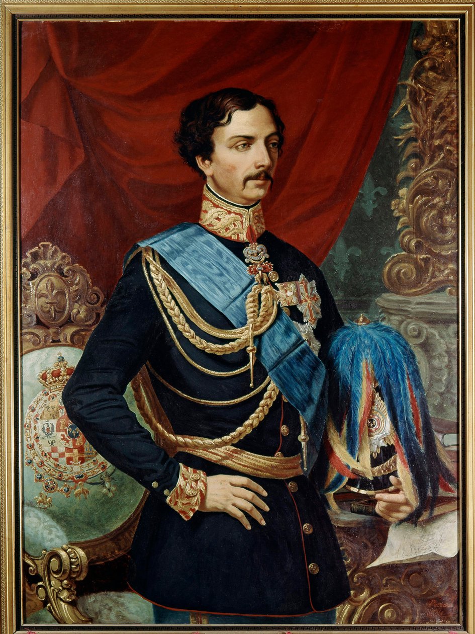 Karl von Bourbon Parma (1799-1883), Herzog von Parma - Karl III. von Bourbon (1823-1854) 19. Jahrhundert von Ulisse Passani