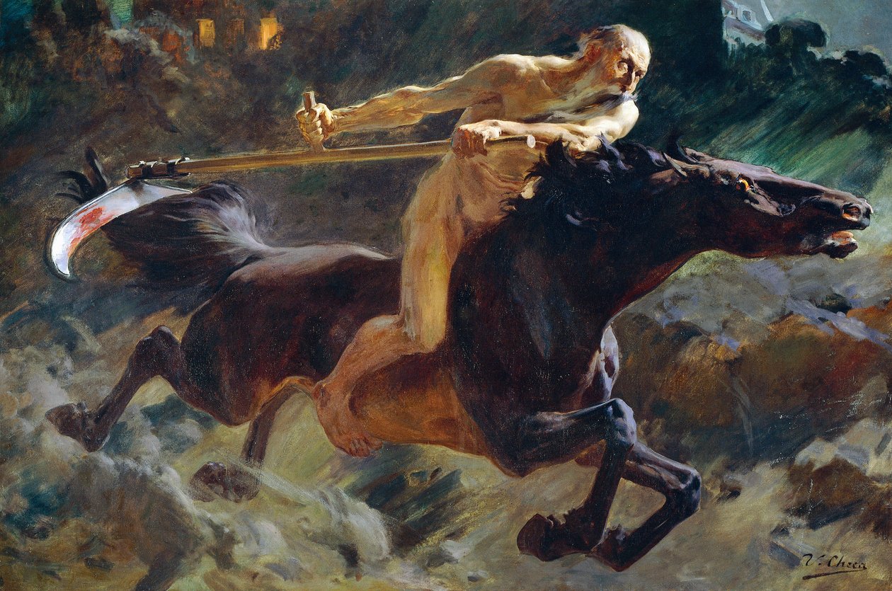 Der Reiter der Apokalypse, von Ulpian Checa Sanz (1860-1916) von Ulpiano Checa y Sanz