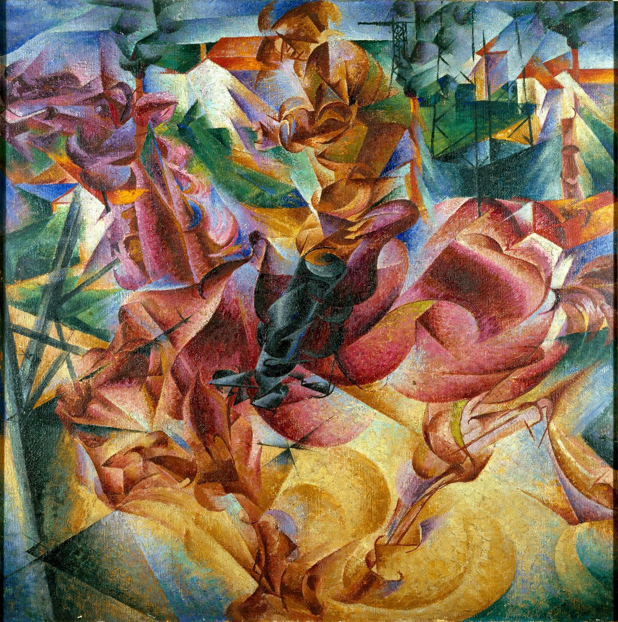 Futurismus: „Elasticità“ von Umberto Boccioni