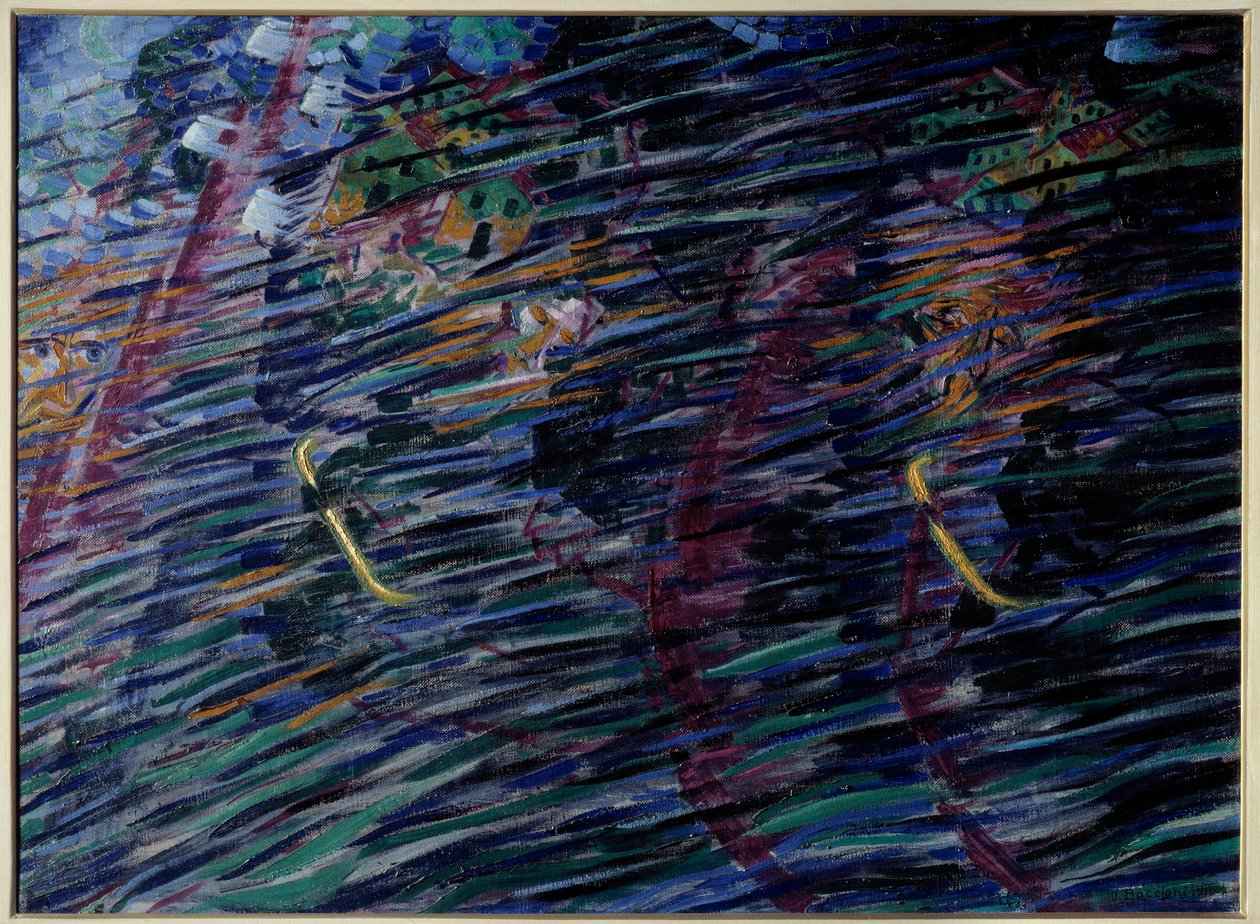 Seelenzustand: Diejenigen, die gehen von Umberto Boccioni
