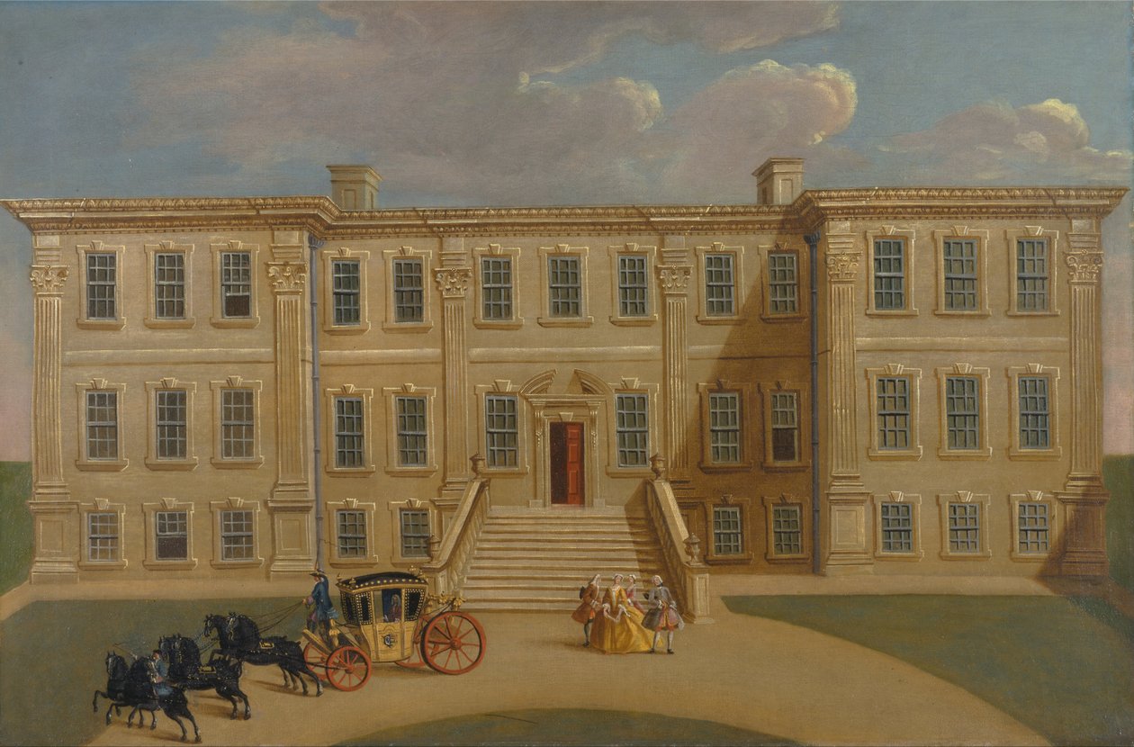 Calke Hall, Derbyshire, der Sitz von Sir Henry Harpur, Bt. von Unbekannt Unbekannt