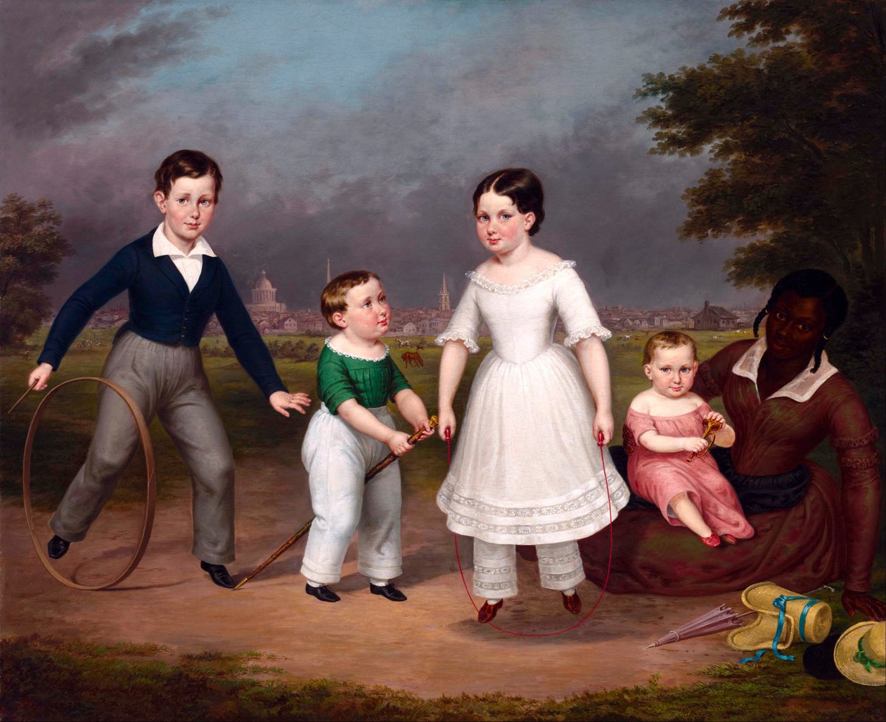 Robert, Calvin, Martha und William Scott und Mila von Unbekannt Unbekannt
