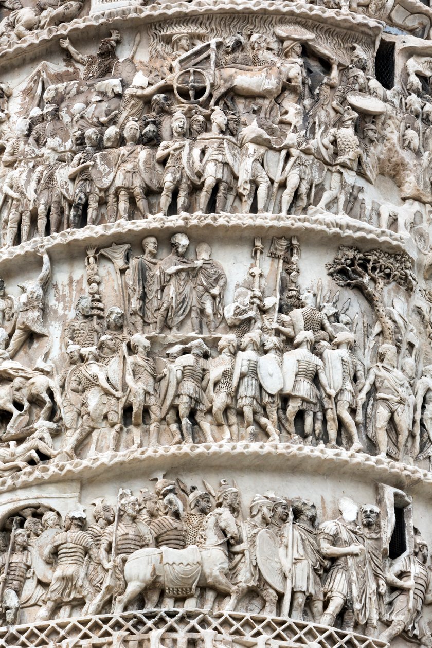 Rom, Italien. Trajanssäule von Unbekannt Unbekannt