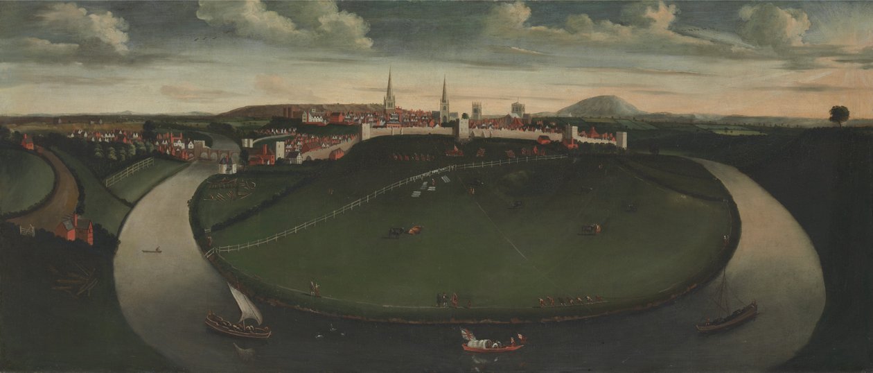 Shrewsbury und der Fluss Severn von Unbekannt Unbekannt
