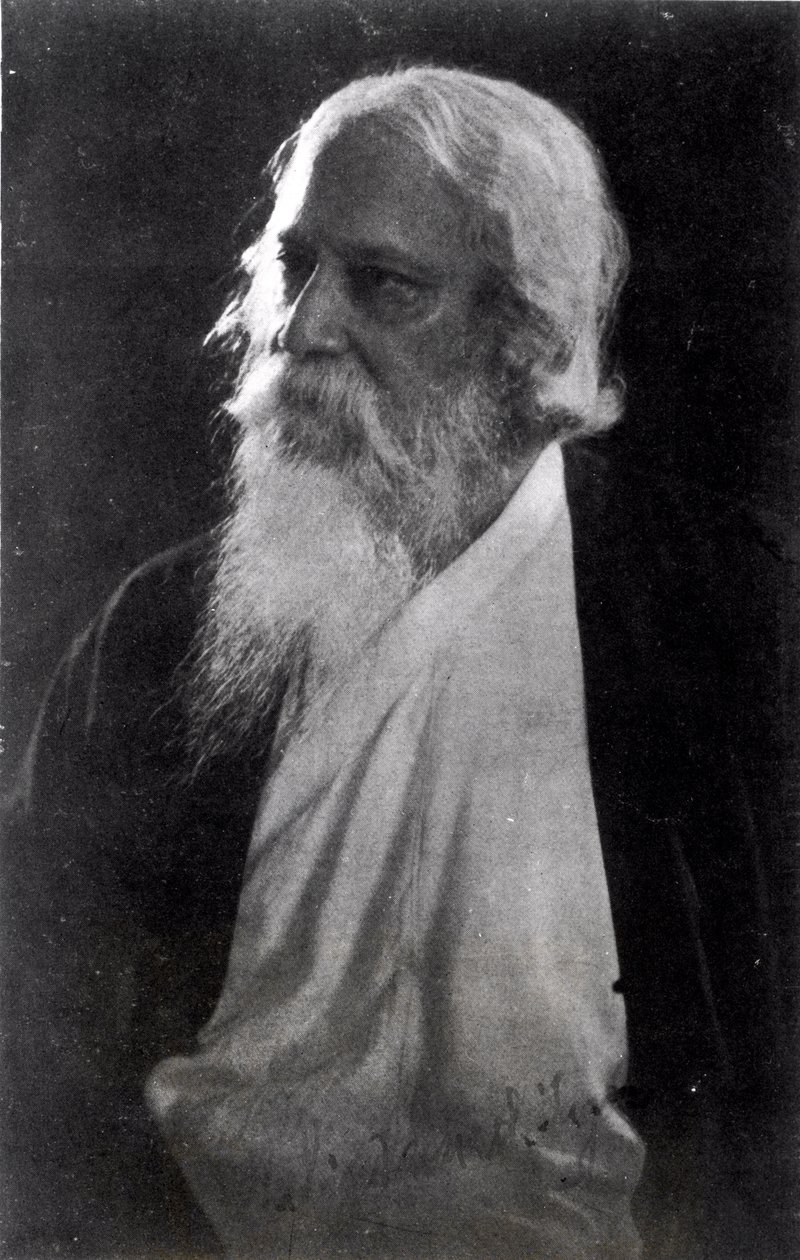 Sir Rabindranath Tagore (1861-1941) von Unbekannt Unbekannt