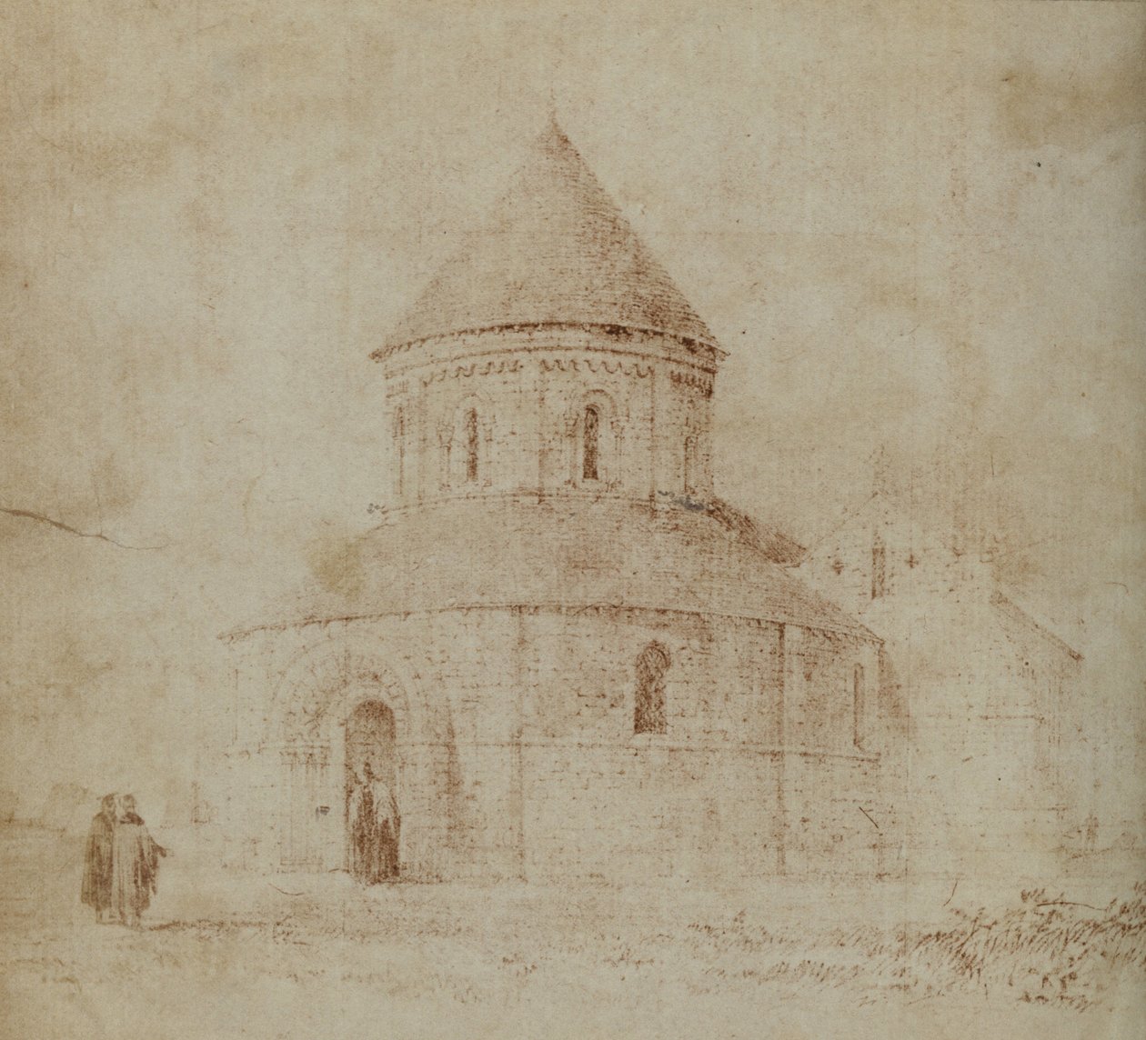 Unbekannter Hersteller, Britisch - Die Kirche des Heiligen Grabes und St. Andrew, Cambridge von Unbekannt Unbekannt