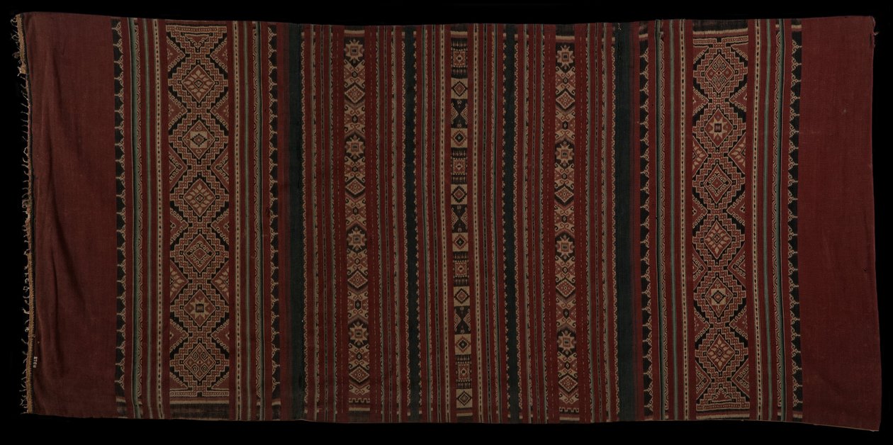 Ein Bentenan-Sarong, gewebt von den Minahasa-Leuten um das 18. Jahrhundert. von Unbekannt