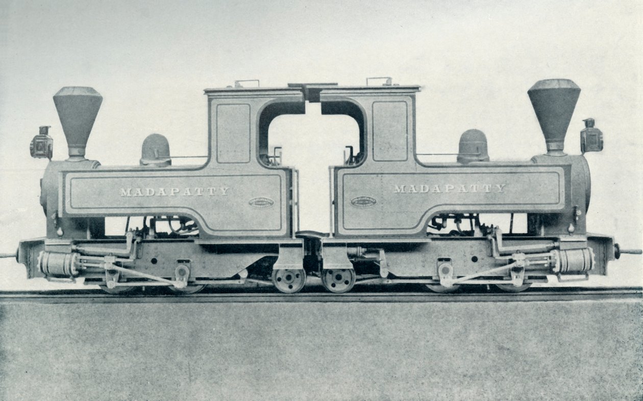 Eine Doppellokomotive, 1922 von Unbekannt