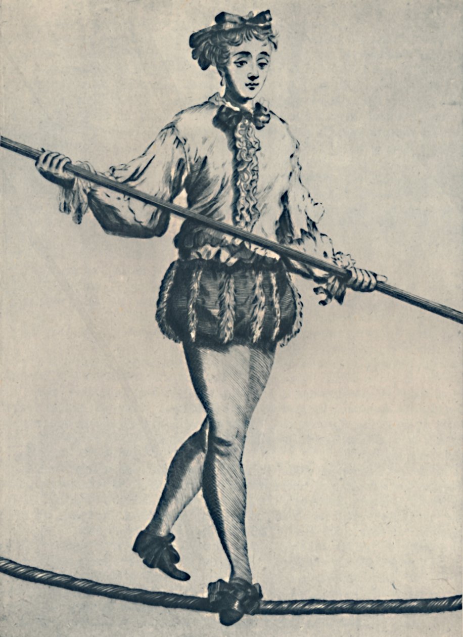 Ein berühmter Seiltänzer des siebzehnten Jahrhunderts, 1942 von Unbekannt