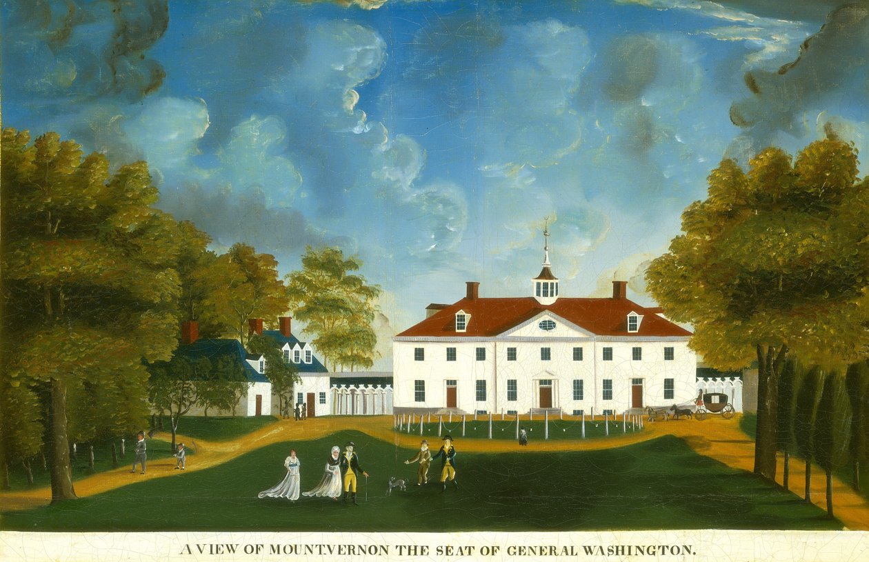 Ansicht von Mount Vernon von Unbekannt