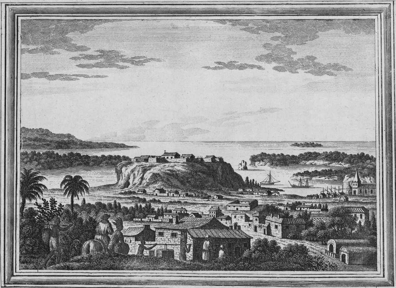 Ein Blick auf den Hafen von Acapulco, ca. 1768 von Unbekannt