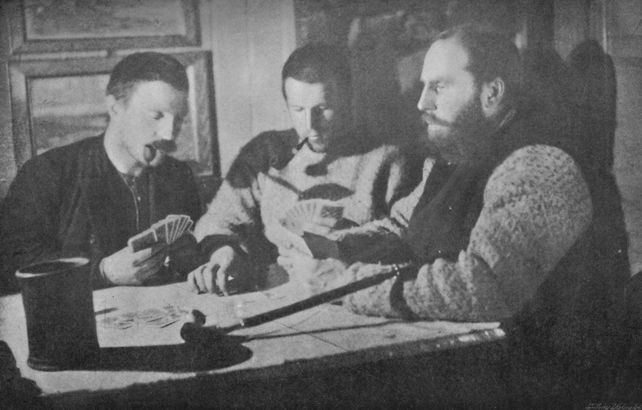Eine Whist-Party im Salon. 15. Februar 1895, 1897 von Unbekannt