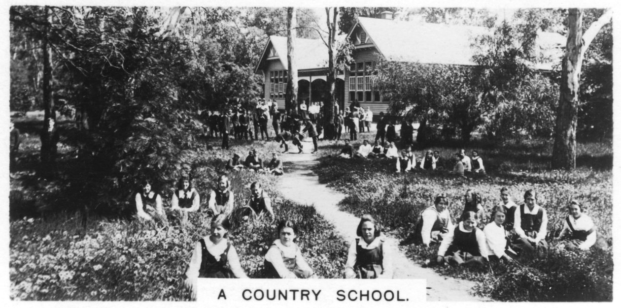 Eine Landschule, Australien, 1928 von Unbekannt